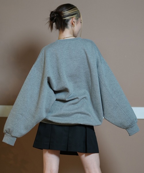 ムラサキスポーツ(ムラサキスポーツ)の「RIKKA FEMME/リッカファム トレーナー RF24FW20(スウェット・レディース・ダークグレー/アイボリー・FREE)」の12枚目の写真