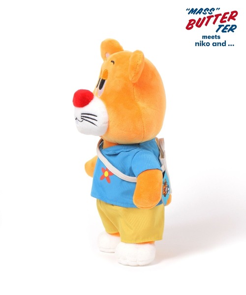 ぬいぐるみ NBT ネコポス可】 ノンタン ぬいバッジ タータン|【ぬいぐるみの