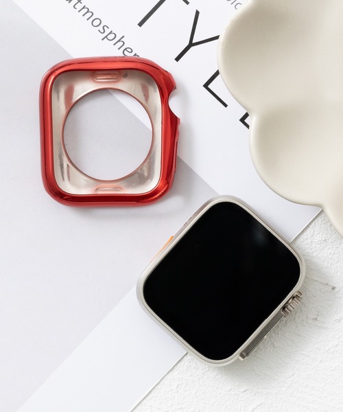 emonique(エモニーク)の「スマートウォッチケース Apple Watch ケース【41/45mm対応】(デジタル腕時計・レディース・ピンクゴールド/ゴールド/クリア/ブルー/シルバー/グレー/ブラック/ピンク/レッド・45/41)」の5枚目の写真