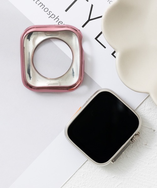 emonique(エモニーク)の「スマートウォッチケース Apple Watch ケース【41/45mm対応】(デジタル腕時計・レディース・ピンクゴールド/ゴールド/クリア/ブルー/シルバー/グレー/ブラック/ピンク/レッド・45/41)」の4枚目の写真