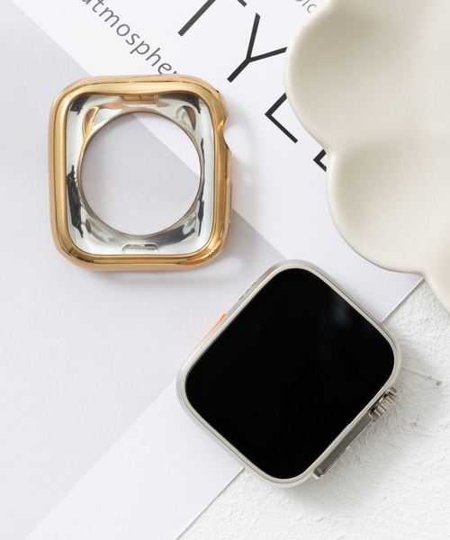 emonique(エモニーク)の「スマートウォッチケース Apple Watch ケース【41/45mm対応】(デジタル腕時計・レディース・ピンクゴールド/ゴールド/クリア/ブルー/シルバー/グレー/ブラック/ピンク/レッド・45/41)」の7枚目の写真