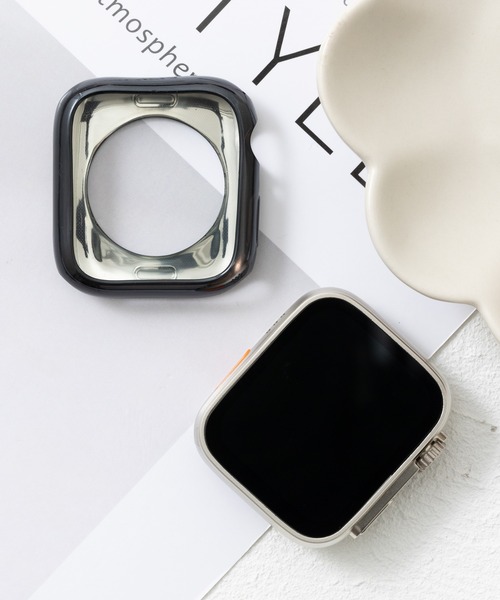 emonique(エモニーク)の「スマートウォッチケース Apple Watch ケース【41/45mm対応】(デジタル腕時計・レディース・ピンクゴールド/ゴールド/クリア/ブルー/シルバー/グレー/ブラック/ピンク/レッド・45/41)」の1枚目の写真