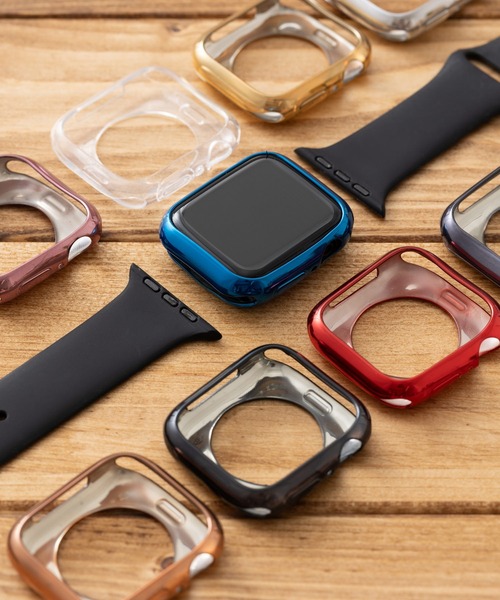 emonique(エモニーク)の「スマートウォッチケース Apple Watch ケース【41/45mm対応】(デジタル腕時計・レディース・ピンクゴールド/ゴールド/クリア/ブルー/シルバー/グレー/ブラック/ピンク/レッド・45/41)」の10枚目の写真