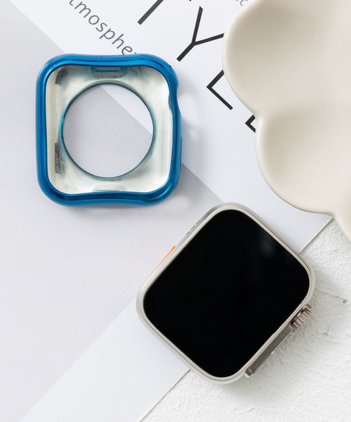 emonique(エモニーク)の「スマートウォッチケース Apple Watch ケース【41/45mm対応】(デジタル腕時計・レディース・ピンクゴールド/ゴールド/クリア/ブルー/シルバー/グレー/ブラック/ピンク/レッド・45/41)」の11枚目の写真