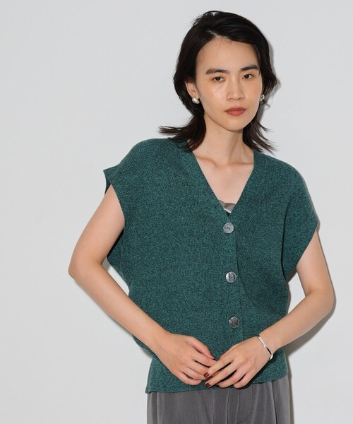 GALLEST（ギャレスト）の「ボレロツインニット（カーディガン/ボレロ・レディース・ベージュ系8/チャコール/モスグリーン系8・38）」の17枚目の写真