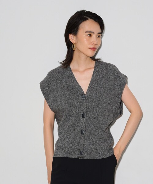 GALLEST（ギャレスト）の「ボレロツインニット（カーディガン/ボレロ・レディース・ベージュ系8/チャコール/モスグリーン系8・38）」の9枚目の写真