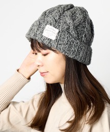 ウール＆コットン ミックス ニット ワッチキャップ