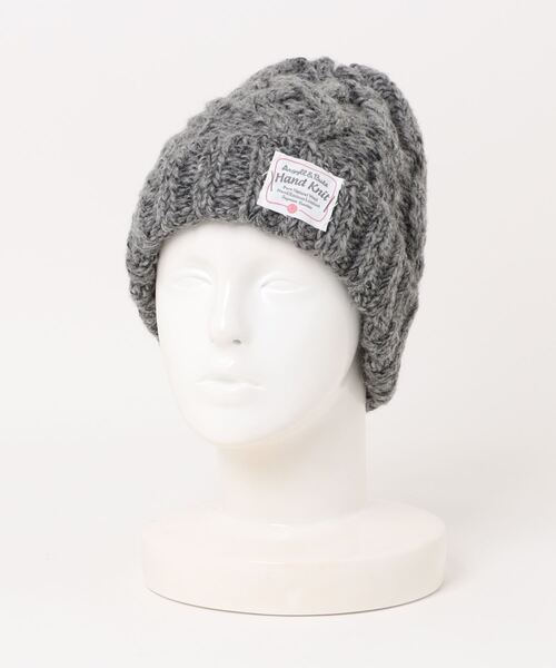 salle de bal（サルデバル）の「ウール＆コットン ミックス ニット ワッチキャップ（ニットキャップ/ビーニー・レディース・オフホワイト/グレー・FREE）」の12枚目の写真