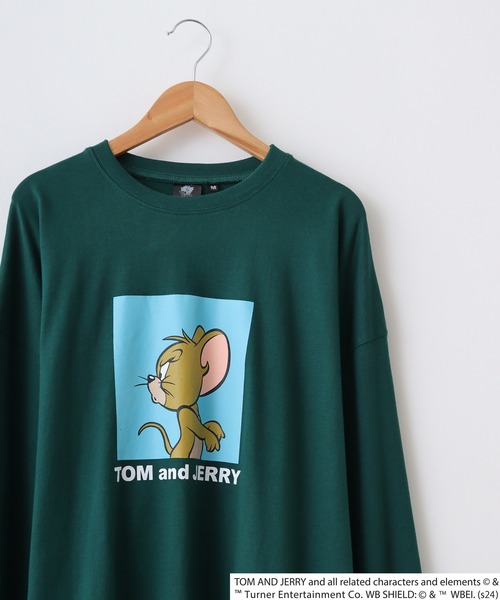 Tom&Jerry(トムアンドジェリー)の「Tom and Jerry Wide sleeve long-T / トムとジェリー オーバーサイズ ロングスリーブTシャツ unisex(Tシャツ/カットソー・メンズ・ホワイト系3/ホワイト系2/ホワイト系1/パープル/ベージュ/ブラック/オレンジ/杢グレー/オフホワイト/ダークグリーン/チャコールグレー/ネイビー/チャコール/ベージュ系2/グリーン系1/ブラック系1・L/M/XL)」の13枚目の写真