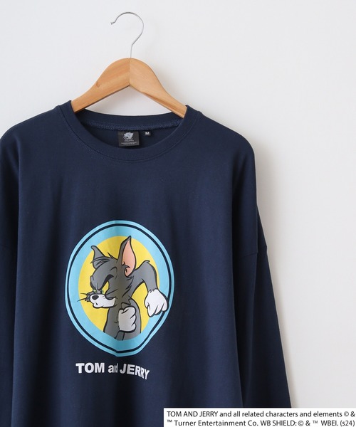 Tom&Jerry(トムアンドジェリー)の「Tom and Jerry Wide sleeve long-T / トムとジェリー オーバーサイズ ロングスリーブTシャツ unisex(Tシャツ/カットソー・メンズ・ホワイト系3/ホワイト系2/ホワイト系1/パープル/ベージュ/ブラック/オレンジ/杢グレー/オフホワイト/ダークグリーン/チャコールグレー/ネイビー/チャコール/ベージュ系2/グリーン系1/ブラック系1・L/M/XL)」の14枚目の写真