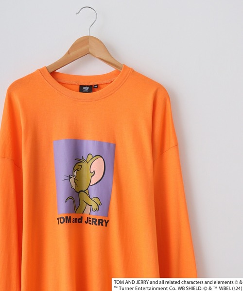 Tom&Jerry(トムアンドジェリー)の「Tom and Jerry Wide sleeve long-T / トムとジェリー オーバーサイズ ロングスリーブTシャツ unisex(Tシャツ/カットソー・メンズ・ホワイト系3/ホワイト系2/ホワイト系1/パープル/ベージュ/ブラック/オレンジ/杢グレー/オフホワイト/ダークグリーン/チャコールグレー/ネイビー/チャコール/ベージュ系2/グリーン系1/ブラック系1・L/M/XL)」の16枚目の写真