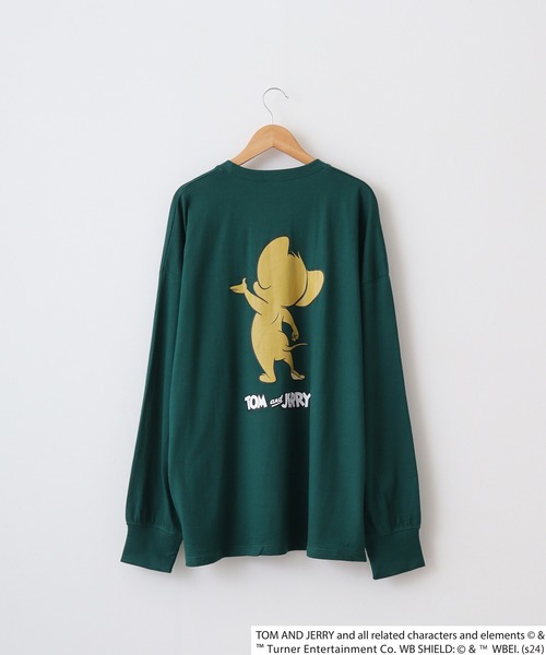 Tom&Jerry(トムアンドジェリー)の「Tom and Jerry Wide sleeve long-T / トムとジェリー オーバーサイズ ロングスリーブTシャツ unisex(Tシャツ/カットソー・メンズ・ホワイト系3/ホワイト系2/ホワイト系1/パープル/ベージュ/ブラック/オレンジ/杢グレー/オフホワイト/ダークグリーン/チャコールグレー/ネイビー/チャコール/ベージュ系2/グリーン系1/ブラック系1・L/M/XL)」の21枚目の写真