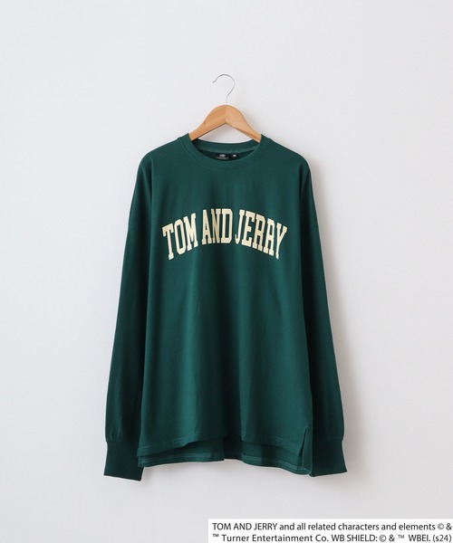 Tom&Jerry(トムアンドジェリー)の「Tom and Jerry Wide sleeve long-T / トムとジェリー オーバーサイズ ロングスリーブTシャツ unisex(Tシャツ/カットソー・メンズ・ホワイト系3/ホワイト系2/ホワイト系1/パープル/ベージュ/ブラック/オレンジ/杢グレー/オフホワイト/ダークグリーン/チャコールグレー/ネイビー/チャコール/ベージュ系2/グリーン系1/ブラック系1・L/M/XL)」の20枚目の写真