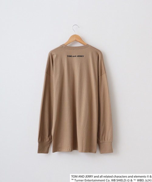 Tom&Jerry(トムアンドジェリー)の「Tom and Jerry Wide sleeve long-T / トムとジェリー オーバーサイズ ロングスリーブTシャツ unisex(Tシャツ/カットソー・メンズ・ホワイト系3/ホワイト系2/ホワイト系1/パープル/ベージュ/ブラック/オレンジ/杢グレー/オフホワイト/ダークグリーン/チャコールグレー/ネイビー/チャコール/ベージュ系2/グリーン系1/ブラック系1・L/M/XL)」の19枚目の写真
