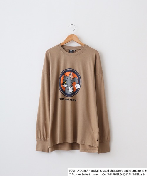 Tom&Jerry(トムアンドジェリー)の「Tom and Jerry Wide sleeve long-T / トムとジェリー オーバーサイズ ロングスリーブTシャツ unisex(Tシャツ/カットソー・メンズ・ホワイト系3/ホワイト系2/ホワイト系1/パープル/ベージュ/ブラック/オレンジ/杢グレー/オフホワイト/ダークグリーン/チャコールグレー/ネイビー/チャコール/ベージュ系2/グリーン系1/ブラック系1・L/M/XL)」の18枚目の写真