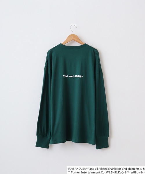 Tom&Jerry(トムアンドジェリー)の「Tom and Jerry Wide sleeve long-T / トムとジェリー オーバーサイズ ロングスリーブTシャツ unisex(Tシャツ/カットソー・メンズ・ホワイト系3/ホワイト系2/ホワイト系1/パープル/ベージュ/ブラック/オレンジ/杢グレー/オフホワイト/ダークグリーン/チャコールグレー/ネイビー/チャコール/ベージュ系2/グリーン系1/ブラック系1・L/M/XL)」の22枚目の写真