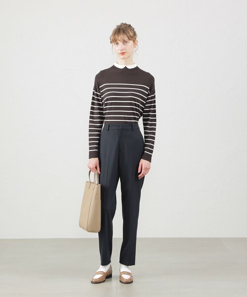 MACKINTOSH PHILOSOPHY（ﾏｯｷﾝﾄｯｼｭ ﾌｨﾛｿﾌｨｰ）の「ウォッシャブルウールテーパードパンツ（その他パンツ・レディース・ベージュ/ダークネイビー/グレー系その他・36/34/38/40）」の13枚目の写真