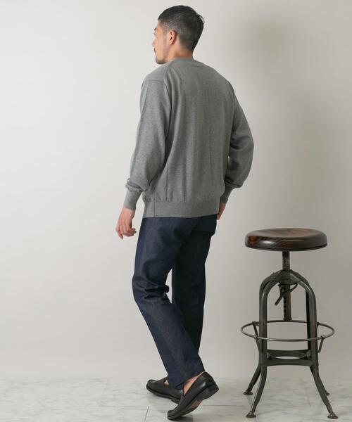 URBAN RESEARCH ROSSO MEN(アーバンリサーチロッソメン)の「『一部WEB限定カラー』綿カシミヤクルーネックニット(ニット/セーター・メンズ・ブルー/グリーン/グレー/アイボリー/ブラック・LARGE/MEDIUM)」の15枚目の写真