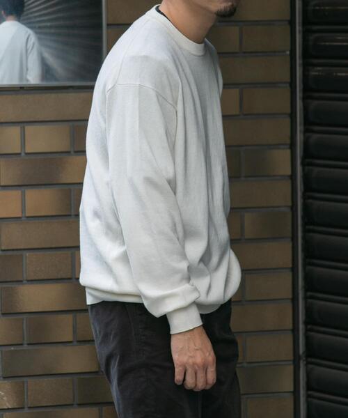 セール】『一部WEB限定カラー』綿カシミヤクルーネックニット（ニット