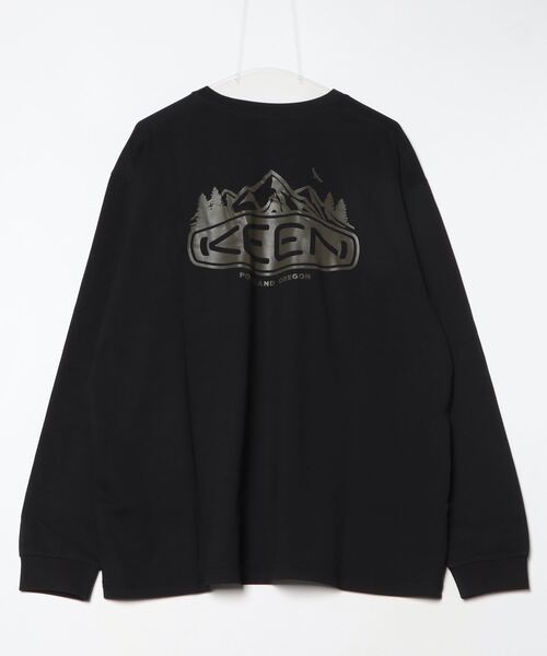 KEEN（キーン）の「KEEN/キーン 長袖 Tシャツ ロンT ポケT ポケット バックプリント ビッグシルエット 1029951/1028437/1028440/1031565（Tシャツ/カットソー・メンズ・ブラック/ホワイト/カーキ・M/L/XL）」の5枚目の写真