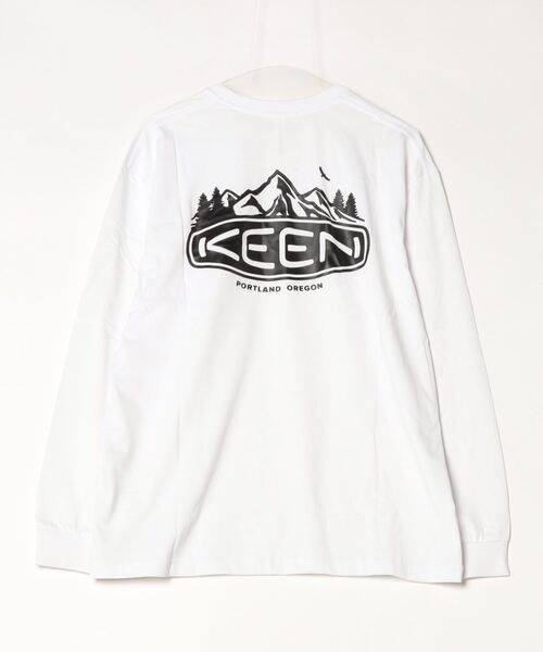 KEEN（キーン）の「KEEN/キーン 長袖 Tシャツ ロンT ポケT ポケット バックプリント ビッグシルエット 1029951/1028437/1028440/1031565（Tシャツ/カットソー・メンズ・ブラック/ホワイト/カーキ・M/L/XL）」の6枚目の写真