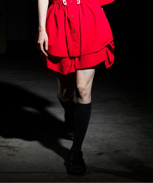 NON TOKYO（ノントーキョー）の「FRILL TRUCK SHORTS（その他パンツ・レディース・レッド/ブラック/カーキ・FREE）」の3枚目の写真