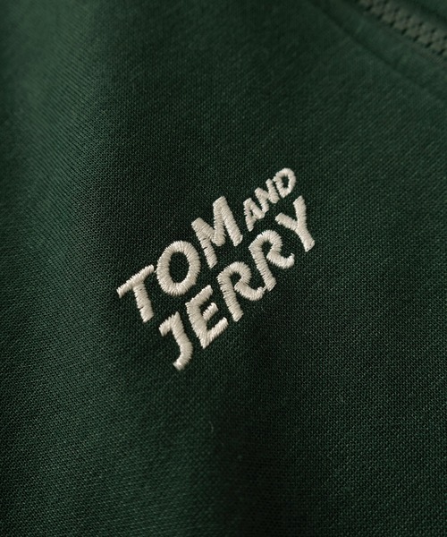 Tom&Jerry(トムアンドジェリー)の「【TOM&JERRY/トムとジェリー】キャラクター コミカルイラスト ワンポイント刺繍デザイン サイドライン ダンボールトラックジャケット/ジャージ(ジャージ・レディース・ダークグリーン/クリーム/グレイッシュベージュ/ダークネイビー・M/L)」の10枚目の写真