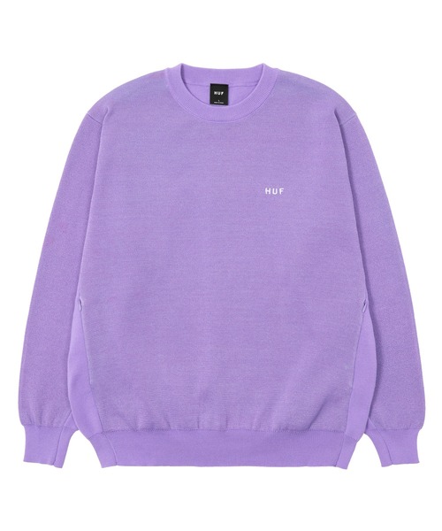 HUF（ハフ）の「OG LOGO CREW SWEATER  /  HUF ハフ セーター 長袖 刺繍ロゴ（ニット/セーター・メンズ・ブラック/グレー系その他・SMALL/MEDIUM/LARGE/X-LARGE/XX-LARGE）」の19枚目の写真