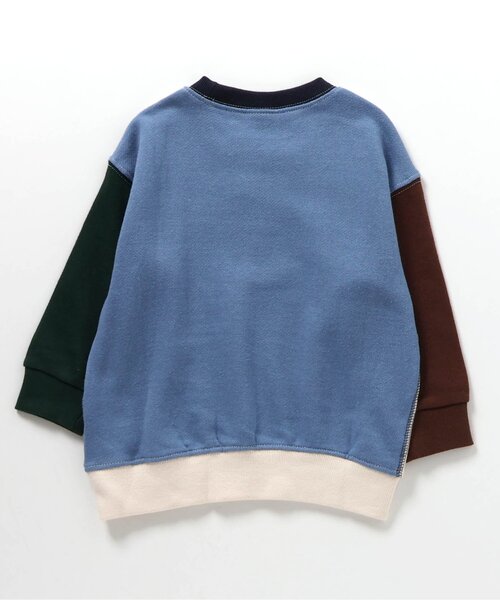 BREEZE(ブリーズ)の「【WEB限定】カラバリ ムジ&ボーダートレーナー(スウェット・キッズ・オレンジ/その他11/イエロー/グリーン/ピンク/ブラウン/レッド/サックスブルー/ブラック/オフホワイト/その他12/グレー/ブルー・100/150/120/90/140/110/130)」の21枚目の写真