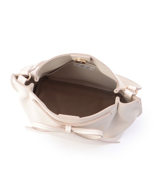 ROPE' PICNIC（ロペピクニック）の「ナローリボンワンハンドルミドルバッグ（ハンドバッグ・レディース・ブラック/キナリ・FREE）」の9枚目の写真