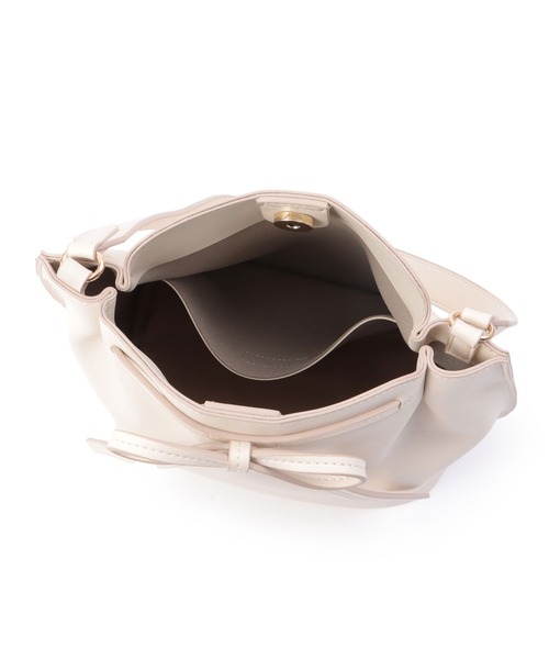 ROPE' PICNIC（ロペピクニック）の「ナローリボンワンハンドルミドルバッグ（ハンドバッグ・レディース・ブラック/キナリ・FREE）」の10枚目の写真