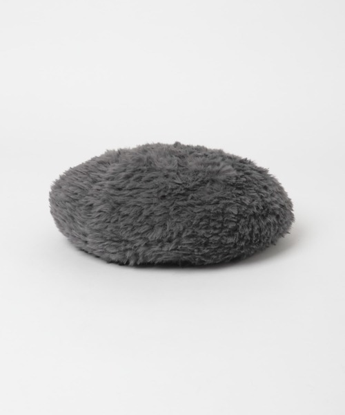 SMELLY（スメリー）の「ファーニットベレー（ハンチング/ベレー帽・レディース・グレー/ブラック・-）」の11枚目の写真