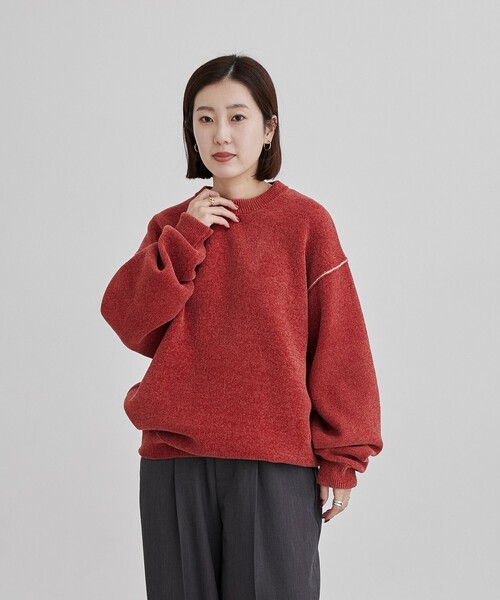 coen（コーエン）の「【洗える】ダブルフェイスクルーネックモールニット（ニット/セーター・メンズ・ケリーグリーン/イエロー/オレンジ系その他/ダークグレー/ライトグレー・XL/L/M/S）」の20枚目の写真