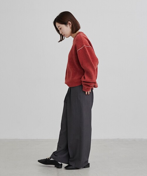 coen（コーエン）の「【洗える】ダブルフェイスクルーネックモールニット（ニット/セーター・メンズ・ケリーグリーン/イエロー/オレンジ系その他/ダークグレー/ライトグレー・XL/L/M/S）」の21枚目の写真