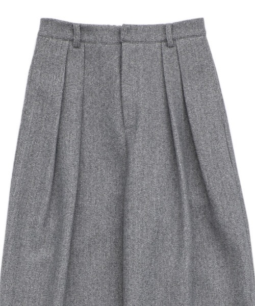 select MOCA（セレクトモカ）の「フェイクウールダブルタックパンツ（スラックス・レディース・チャコールグレー/グレー/ブラック・LARGE/MEDIUM/SMALL）」の22枚目の写真