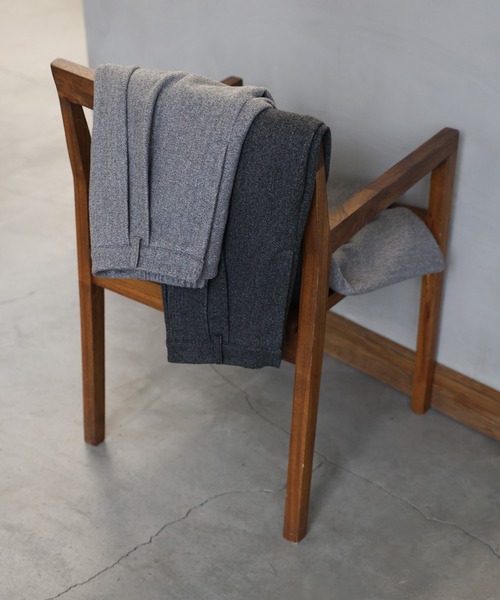 select MOCA（セレクトモカ）の「フェイクウールダブルタックパンツ（スラックス・レディース・チャコールグレー/グレー/ブラック・LARGE/MEDIUM/SMALL）」の18枚目の写真