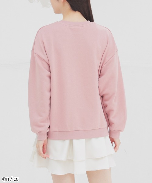 Honeys(ハニーズ)の「ちいかわ/ゆるトレーナー(スウェット・レディース・ネイビー/パープル/オレンジ/オートミール/ピンク・S/M/L/LL)」の10枚目の写真