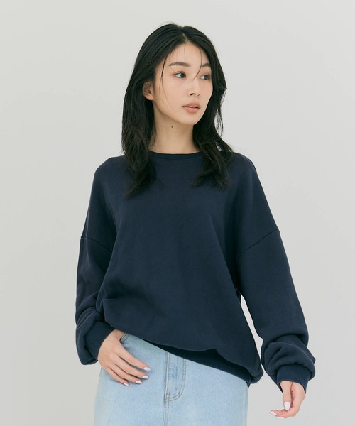BLUE×PALANG(ブルーパラン)の「LOGO SWEATSHIRT(スウェット・レディース・ロイヤルブルー/チャコール/アクア/ライトブルー/ネイビー・FREE)」の3枚目の写真