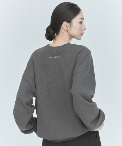 BLUE×PALANG(ブルーパラン)の「LOGO SWEATSHIRT(スウェット・レディース・ロイヤルブルー/チャコール/アクア/ライトブルー/ネイビー・FREE)」の7枚目の写真