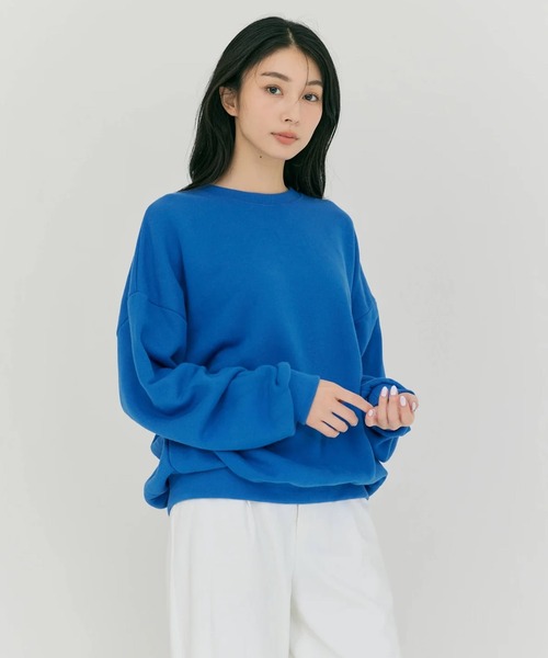 BLUE×PALANG(ブルーパラン)の「LOGO SWEATSHIRT(スウェット・レディース・ロイヤルブルー/チャコール/アクア/ライトブルー/ネイビー・FREE)」の6枚目の写真