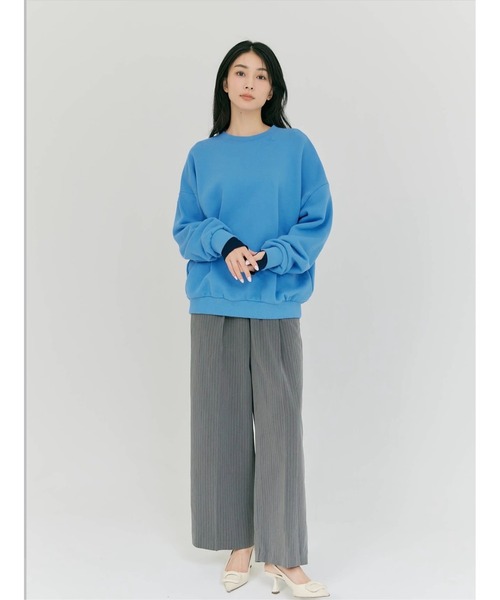 BLUE×PALANG(ブルーパラン)の「LOGO SWEATSHIRT(スウェット・レディース・ロイヤルブルー/チャコール/アクア/ライトブルー/ネイビー・FREE)」の9枚目の写真