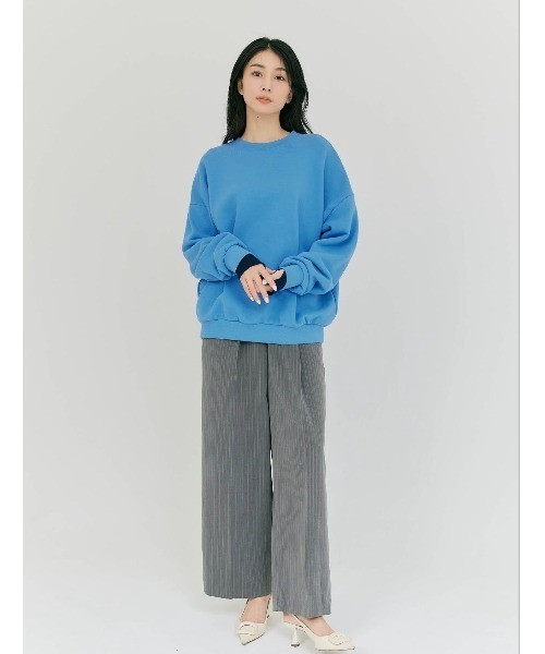 BLUE×PALANG(ブルーパラン)の「LOGO SWEATSHIRT(スウェット・レディース・ロイヤルブルー/チャコール/アクア/ライトブルー/ネイビー・FREE)」の15枚目の写真