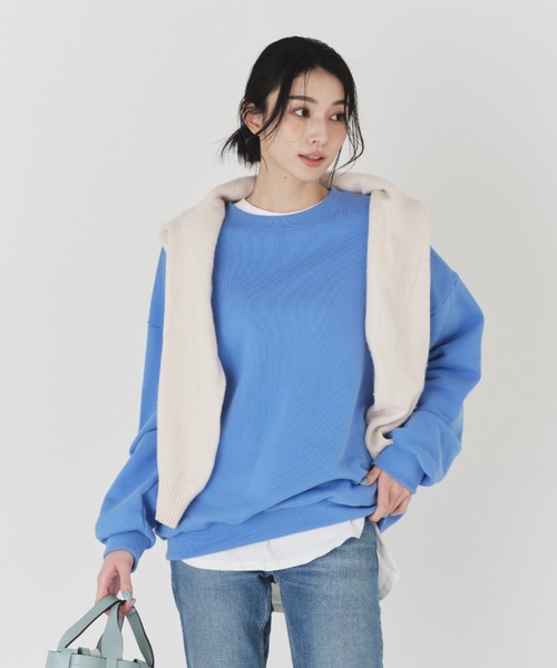 BLUE×PALANG(ブルーパラン)の「LOGO SWEATSHIRT(スウェット・レディース・ロイヤルブルー/チャコール/アクア/ライトブルー/ネイビー・FREE)」の21枚目の写真
