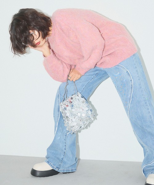 ELLEgirl(エルガール)の「2wayスパンコールチェーンバッグ(トートバッグ・レディース・シルバー/ブラック・FREE)」の7枚目の写真