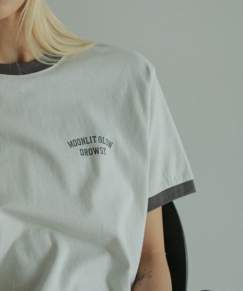 anuke（アンヌーク）の「Ringer Logo T-shirts（Tシャツ/カットソー