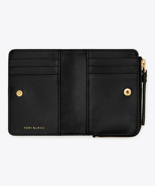 TORY BURCH(トリーバーチ)の「マックグロー バイフォールド ウォレット(財布・レディース・ブラック/ブラウン・ONE SIZE)」の4枚目の写真