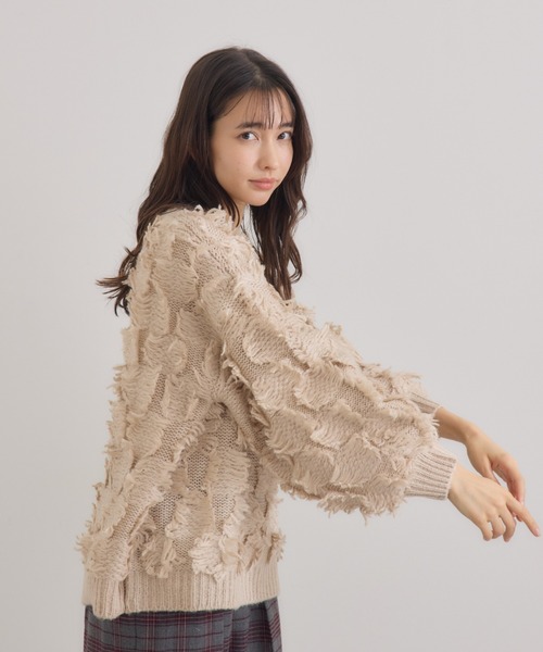KATHARINE ROSS（キャサリンロス）の「【Pillini/ピリーニ】フリンジプルオーバー（ニット/セーター・レディース・ライトグレー/ベージュ・MEDIUM）」の16枚目の写真