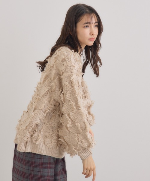 KATHARINE ROSS（キャサリンロス）の「【Pillini/ピリーニ】フリンジプルオーバー（ニット/セーター・レディース・ライトグレー/ベージュ・MEDIUM）」の9枚目の写真