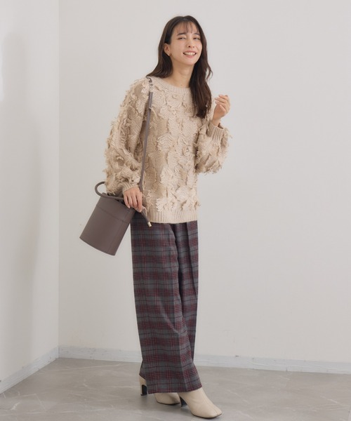 KATHARINE ROSS（キャサリンロス）の「【Pillini/ピリーニ】フリンジプルオーバー（ニット/セーター・レディース・ライトグレー/ベージュ・MEDIUM）」の5枚目の写真