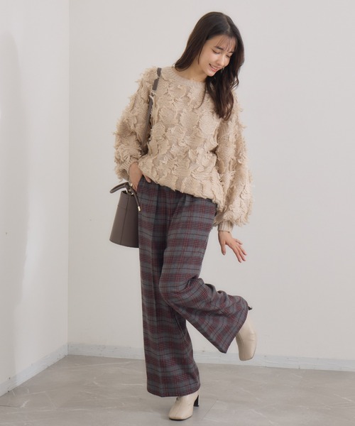 KATHARINE ROSS（キャサリンロス）の「【Pillini/ピリーニ】フリンジプルオーバー（ニット/セーター・レディース・ライトグレー/ベージュ・MEDIUM）」の6枚目の写真